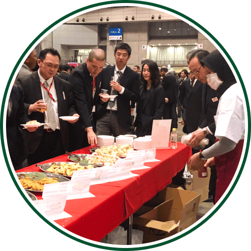会場で食べれるケータリングはこちら