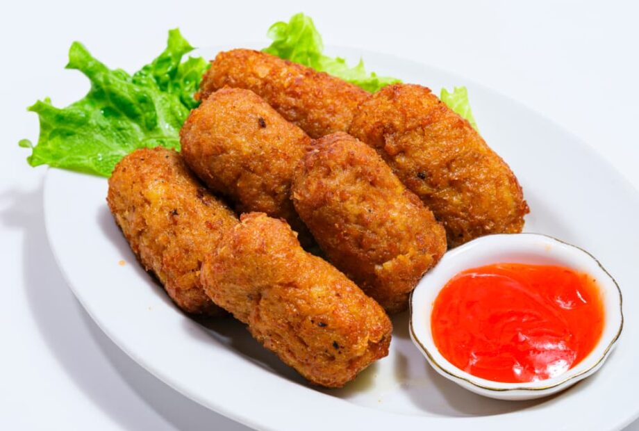 大豆ミートのカレー風フライ